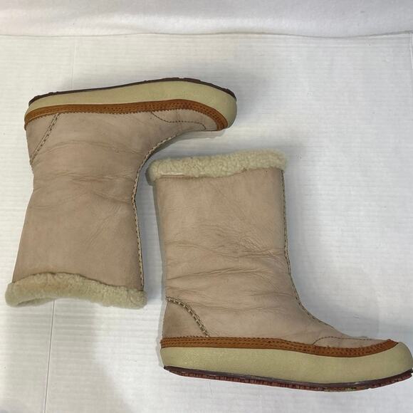 Merrell Boots Women 7.5 Spirit Tibet High Timber Winter Snow Boot J20032 Beige - Picture 4 of 8